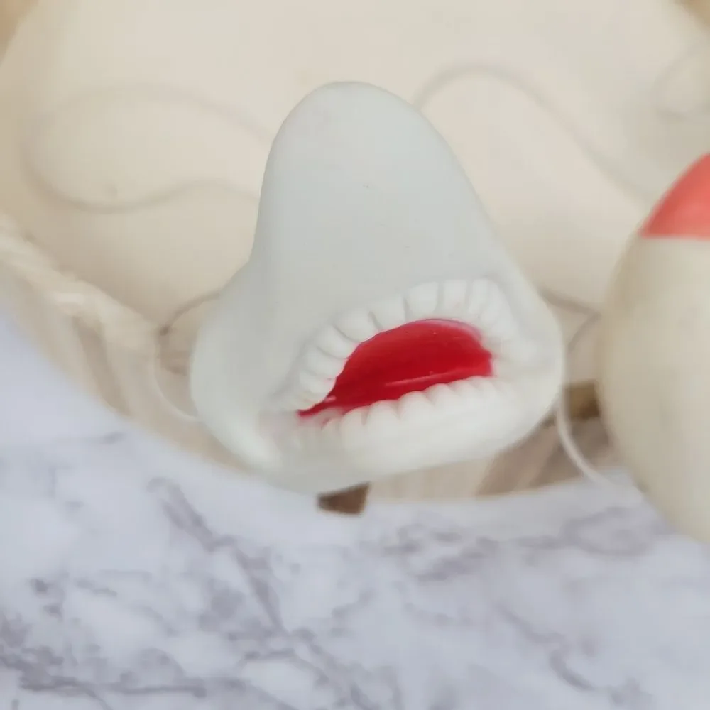 Halloween Vintage Rubber Animal Noses Mask Tiger Shark and Beaver or Rat?